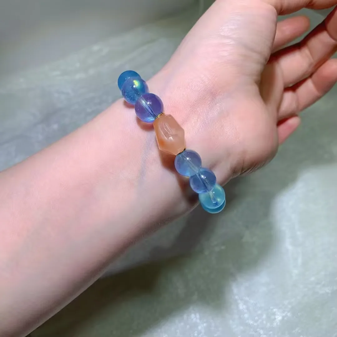 天然アクアマリン ブレスレット（11.5mm） — ディテール写真
