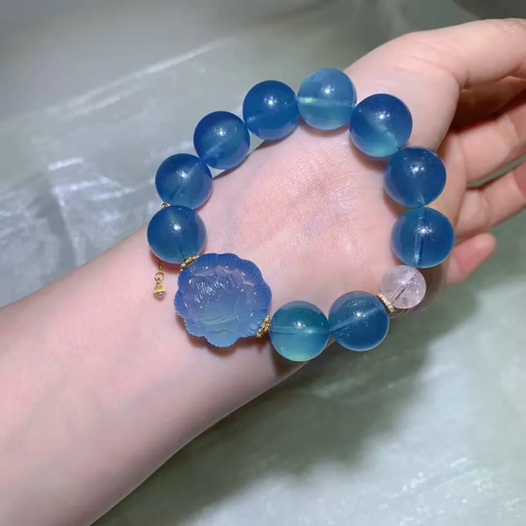 Natural Aquamarine Bracelet (16mm)