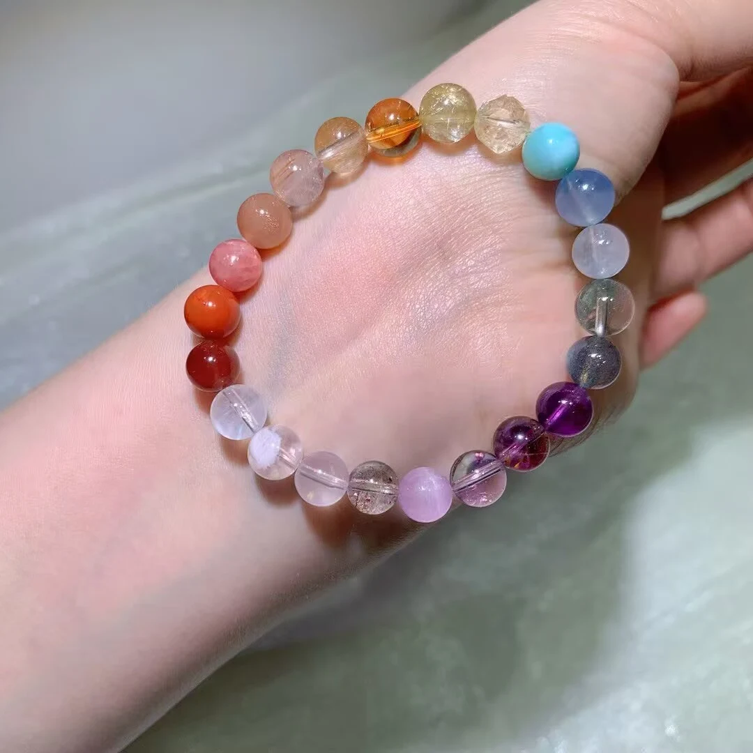 Multi-Gem Crystal Bracelet · Rainbow Run · approx. 8.7mm