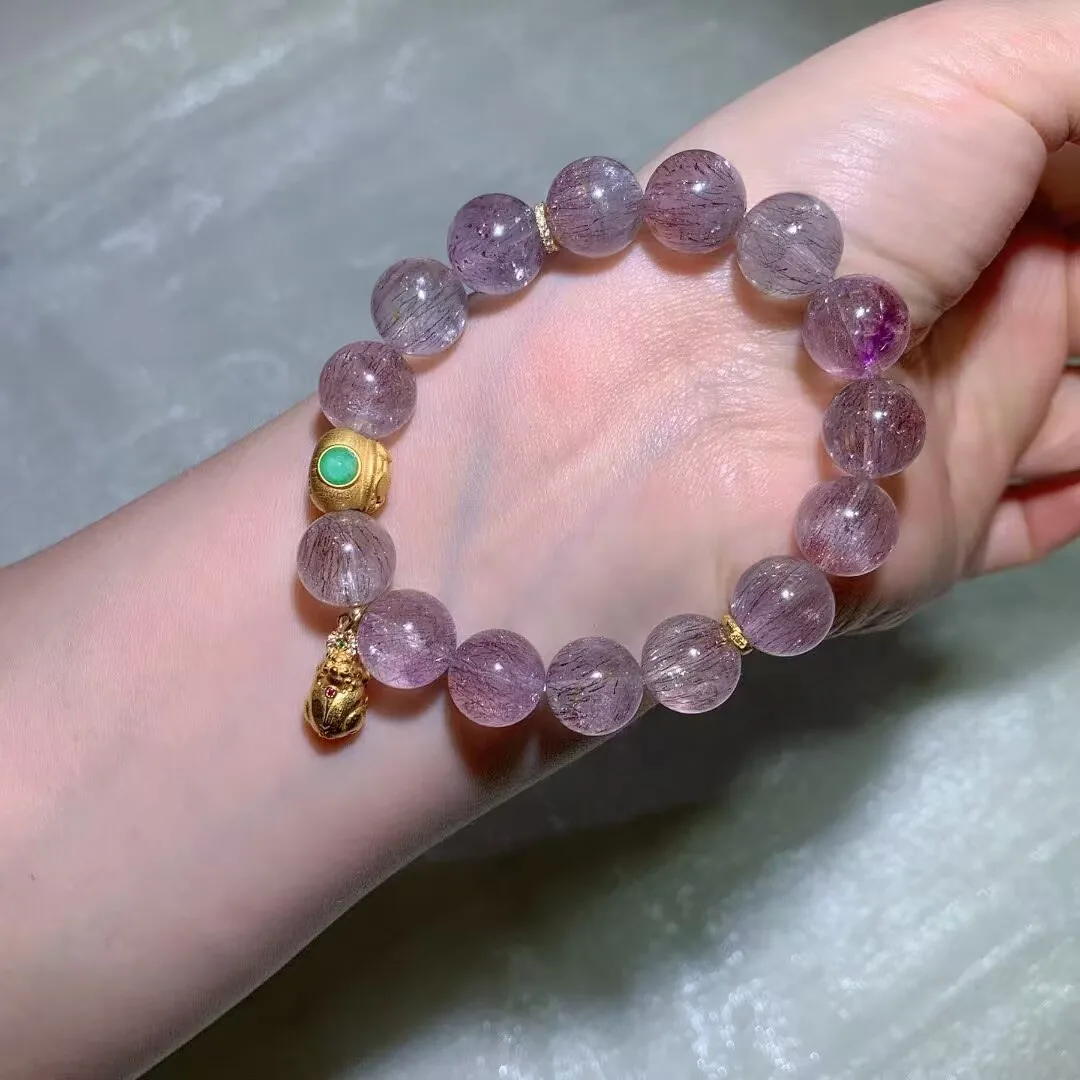 Natural Super Seven Pixiu Bracelet (12.3mm)