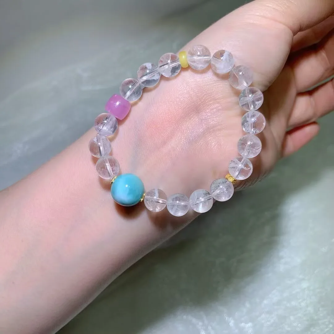 White Phantom Quartz Bracelet · 9.3mm